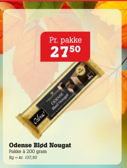 Odense Blød Nougat Pakke á 200 gram – Pøtzsch
