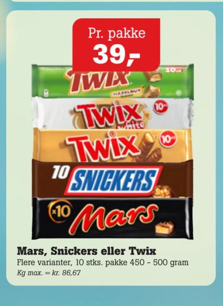Mars, Snickers eller Twix – Pøtzsch