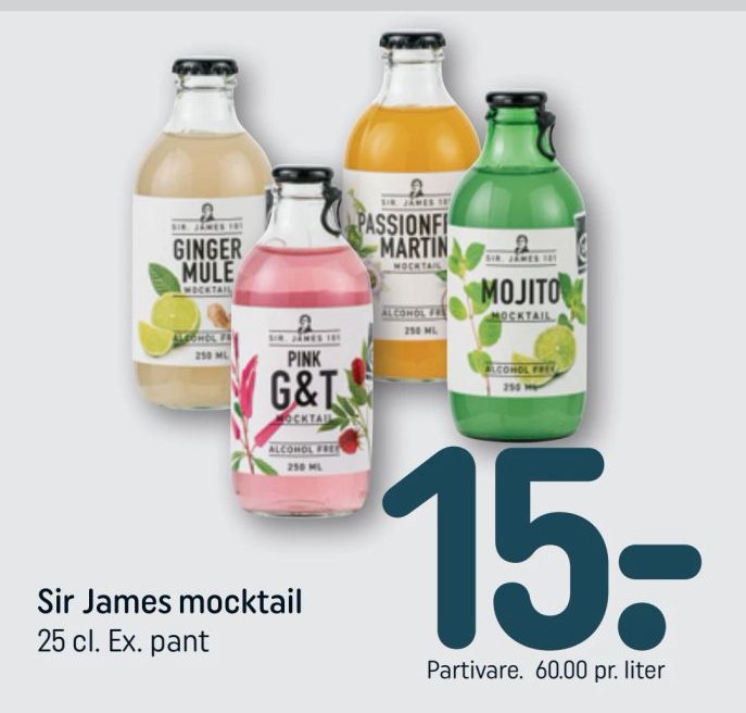 Sir James mocktail 25 cl. Ex. pant – Rema 1000