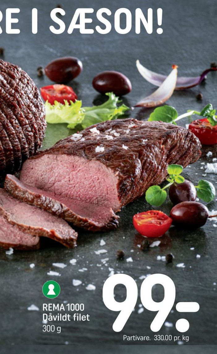 REMA 1000 Dåvildt filet 300 g – Rema 1000