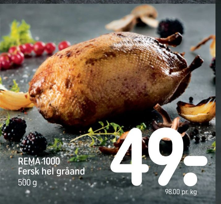 REMA 1000 Fersk hel gråand 500 g – Rema 1000