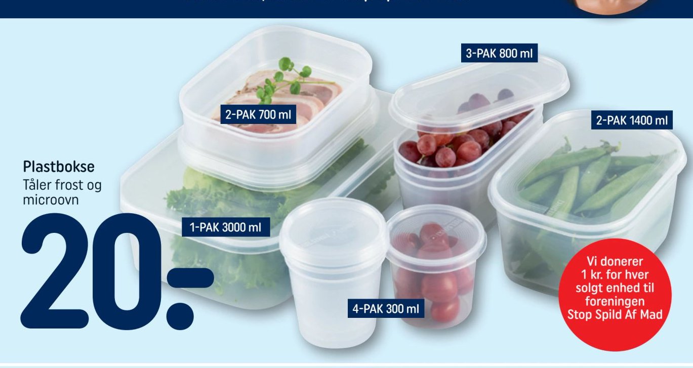 Plastbokse Tåler frost og microovn – Rema 1000
