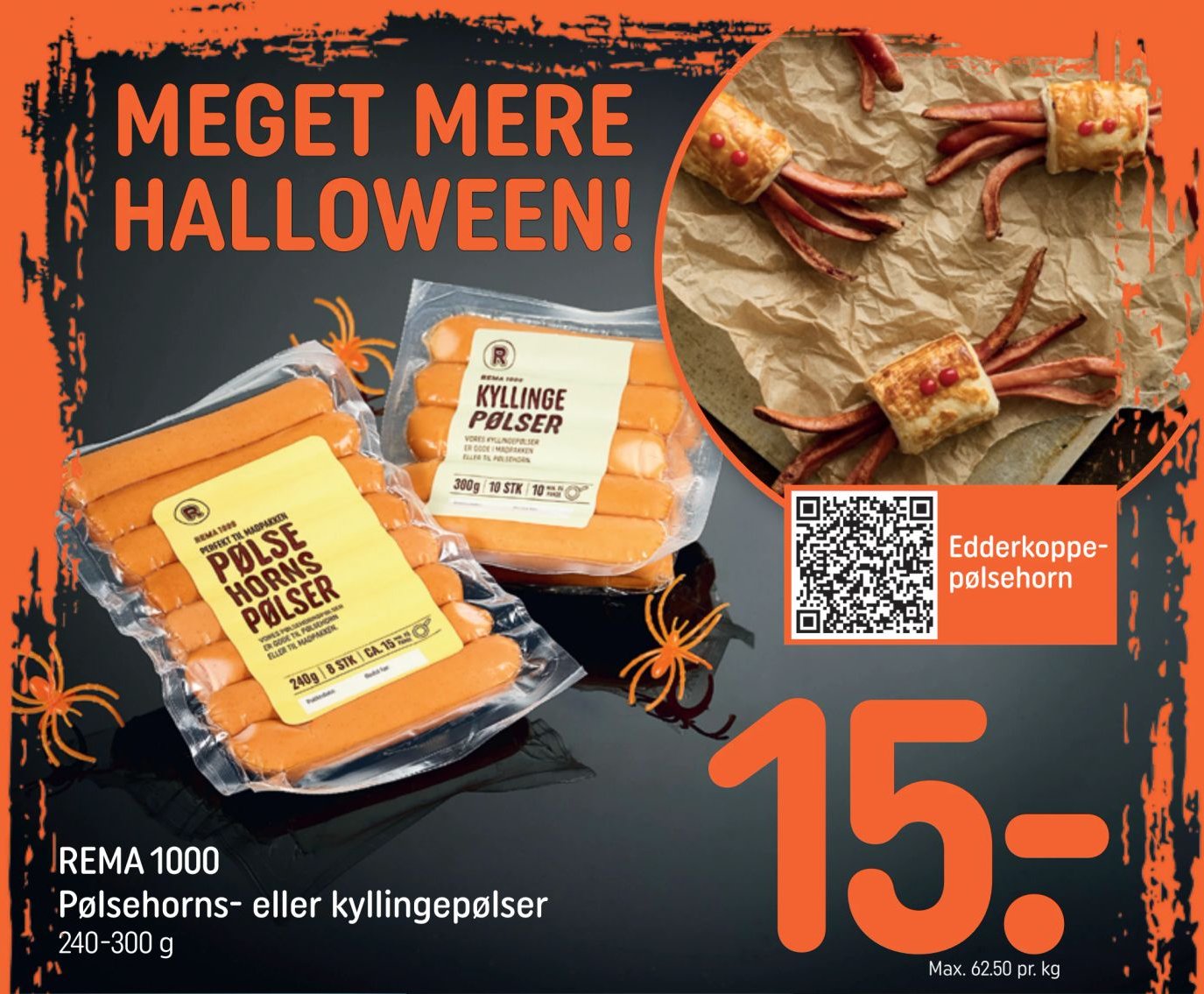REMA 1000 Pølsehorns- eller kyllingepølser 240-300 g – Rema 1000