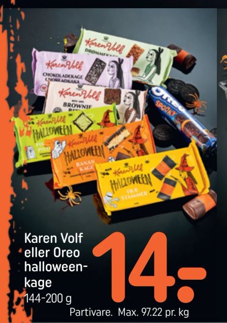 Karen Volf eller Oreo halloween-kage 144-200 g – Rema 1000