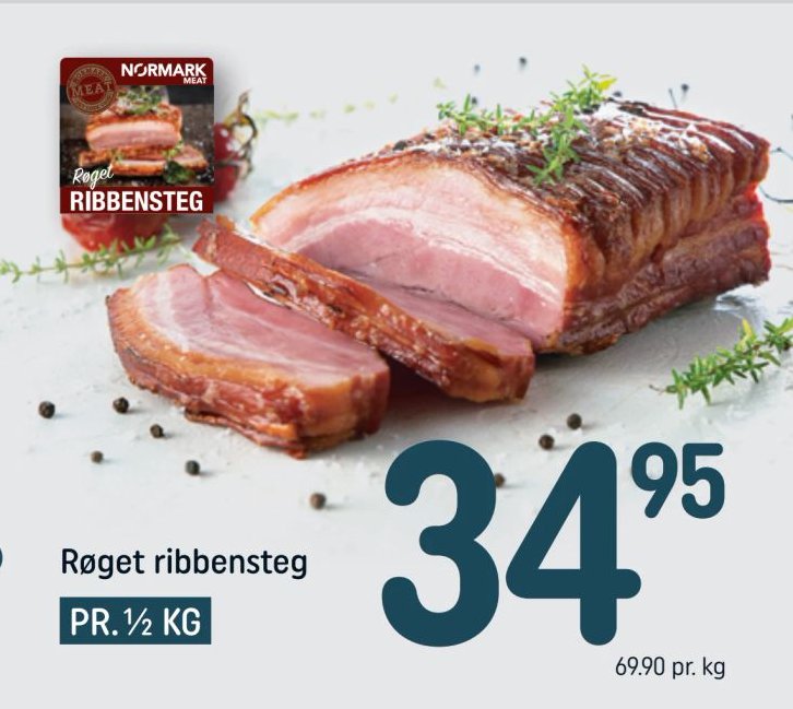 Røget ribbensteg PR. ½ KG – Rema 1000