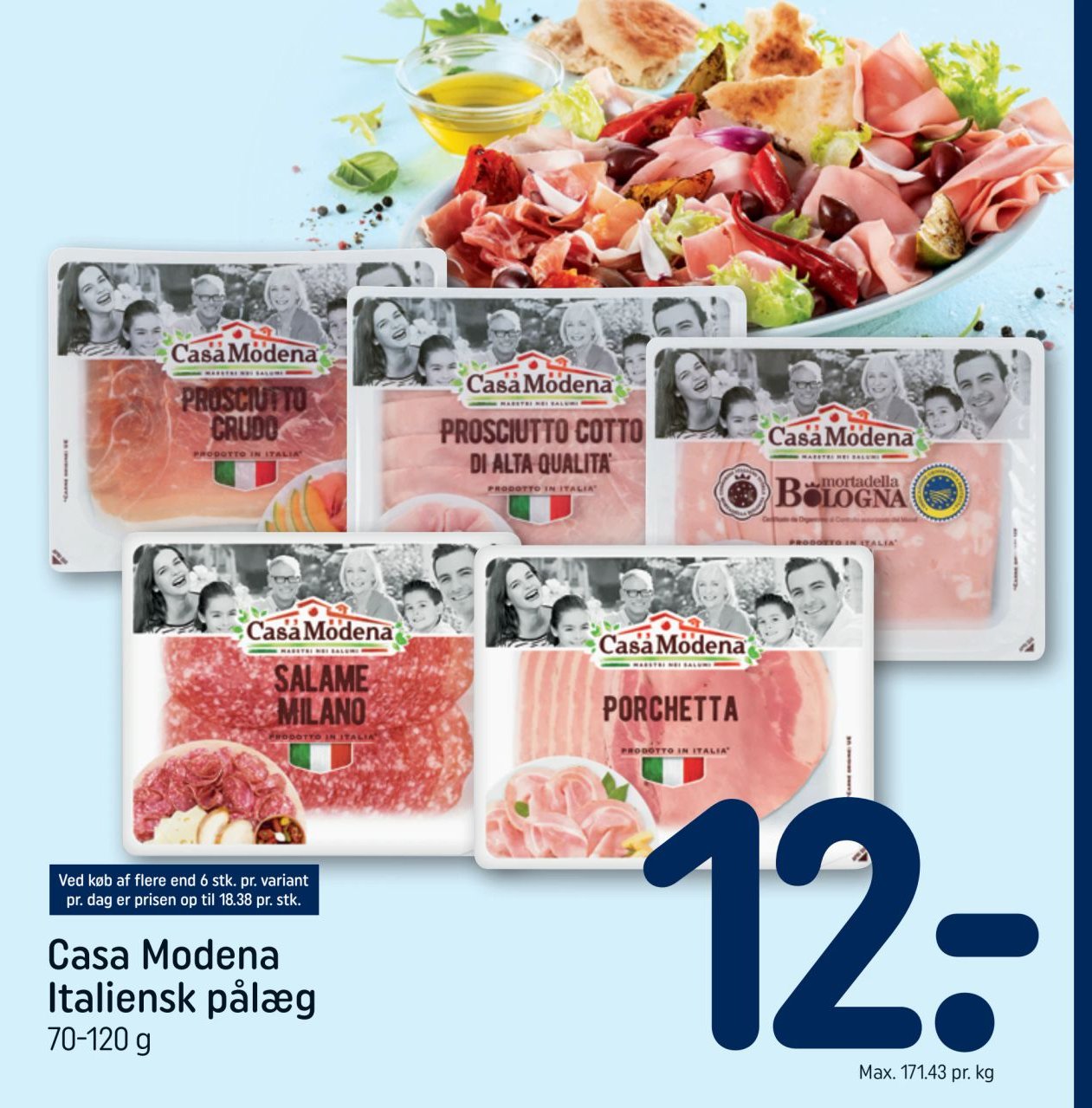 Casa Modena Italiensk pålæg 70-120 g – Rema 1000