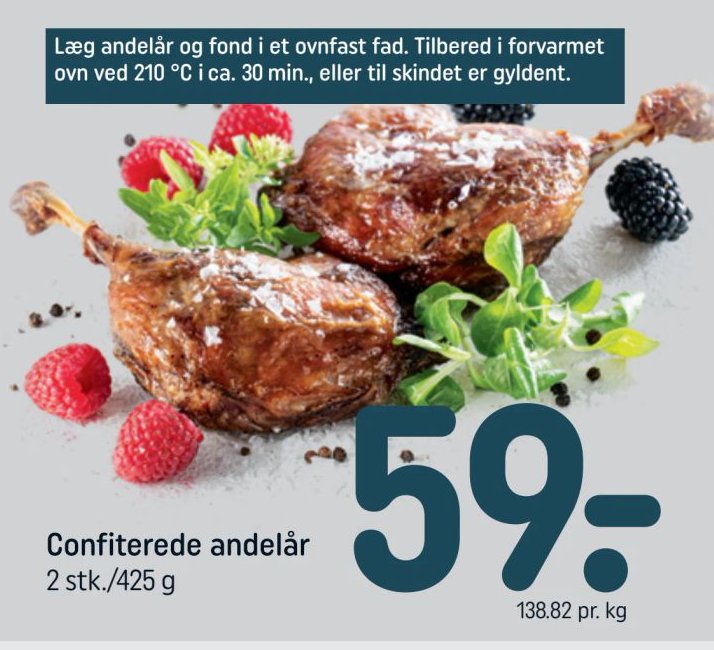 Confiterede andelår 2 stk./425 g – Rema 1000