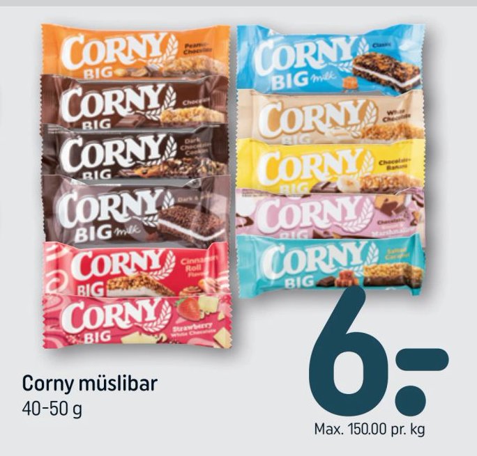 Corny müslibar 40-50 g – Rema 1000