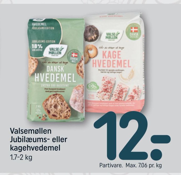 Valsemøllen Jubilæums- eller kagehvedemel 1.7-2 kg – Rema 1000