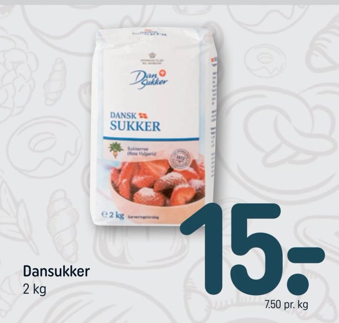 Dansukker 2 kg – Rema 1000