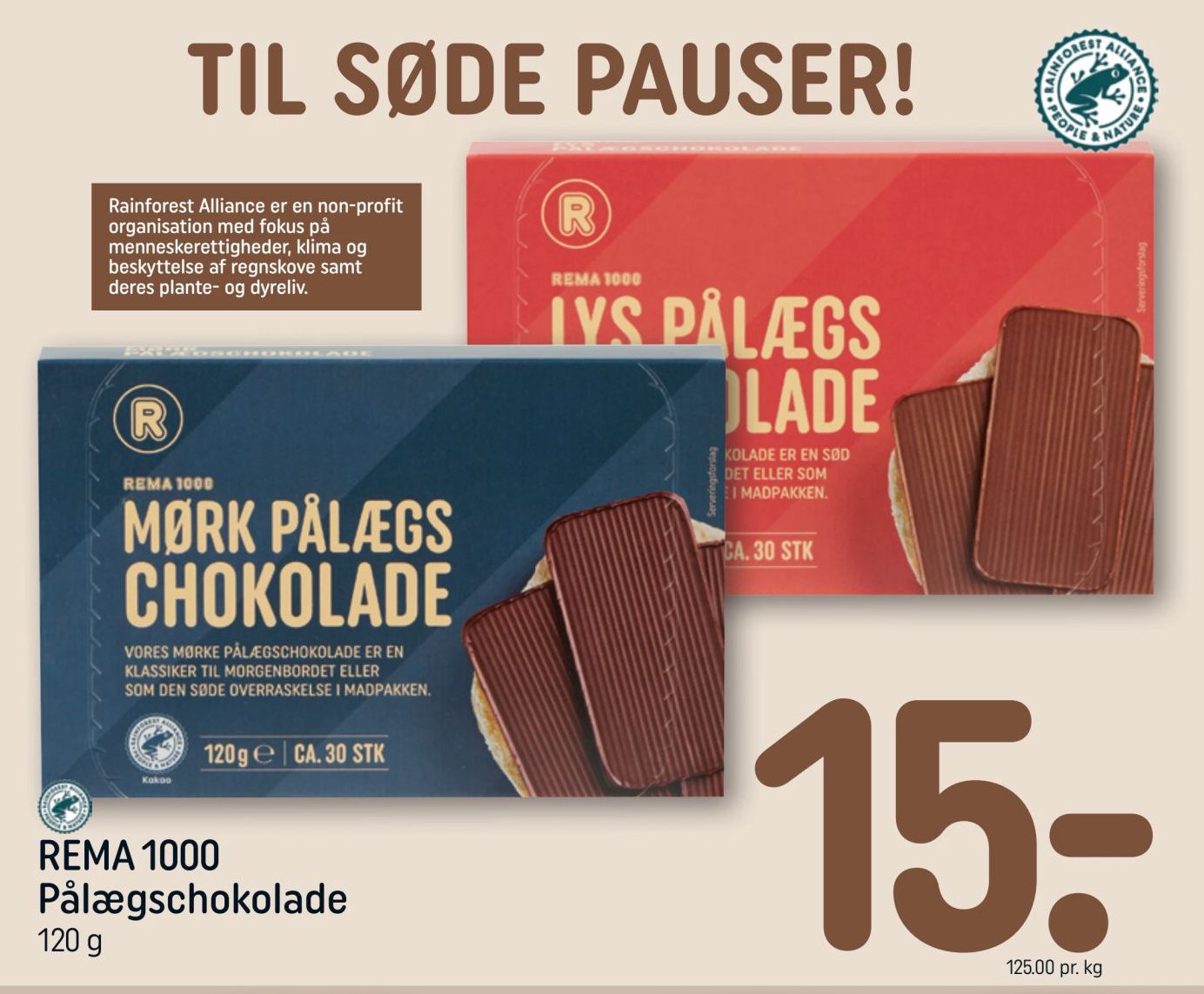 REMA 1000 Pålægschokolade – Rema 1000