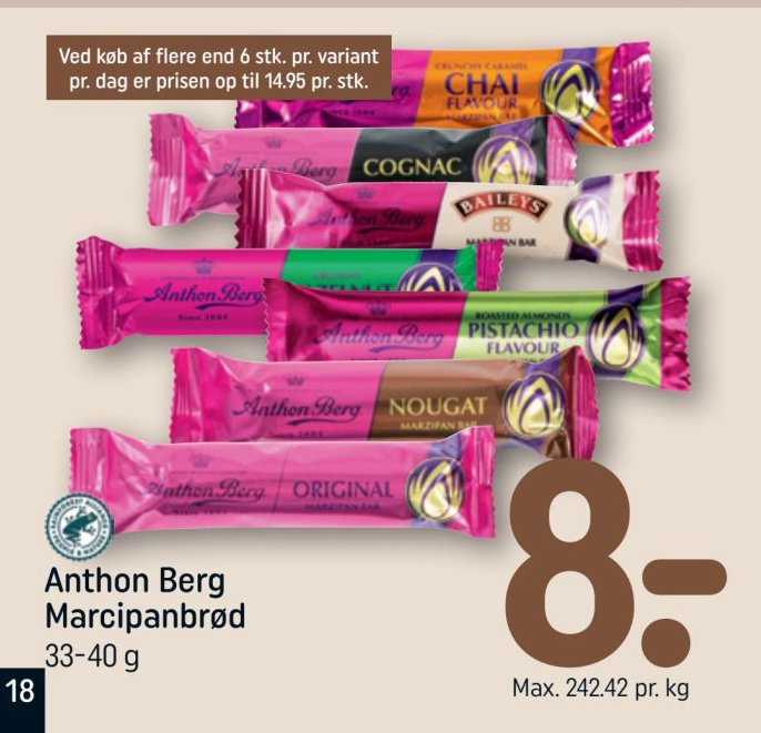 Anthon Berg Marcipanbrød – Rema 1000