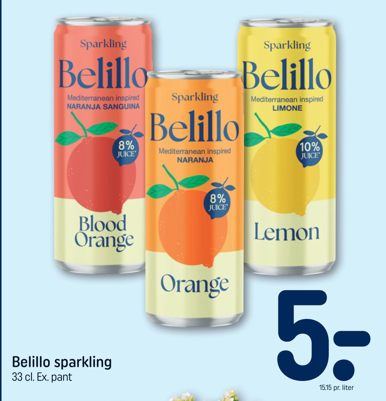 Belillo sparkling 33 cl. Ex. pant – Rema 1000