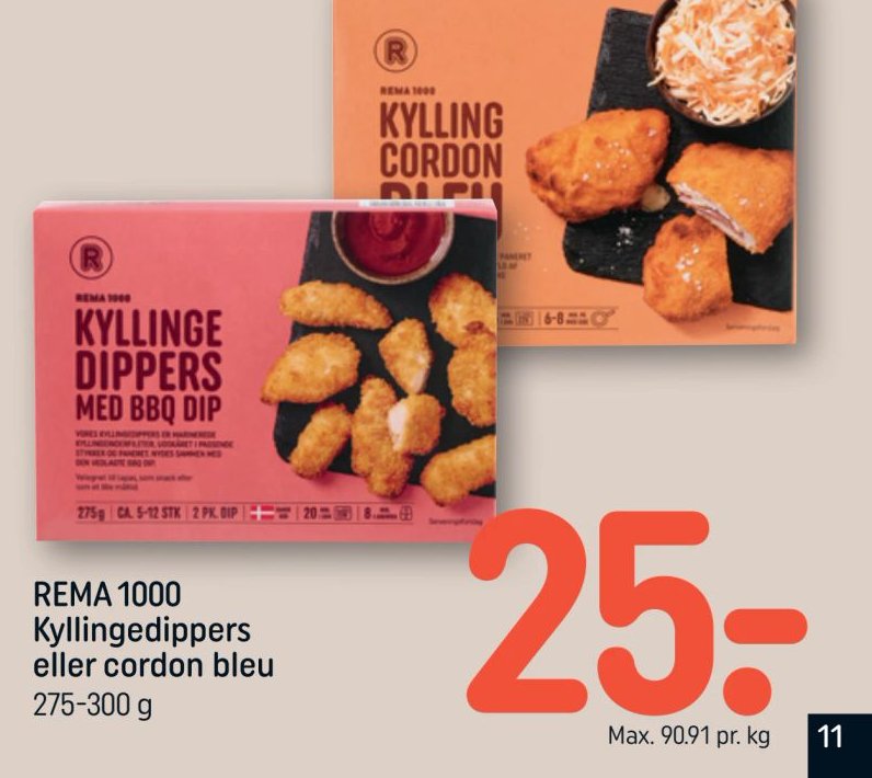 REMA 1000 Kyllingedippers eller cordon bleu – Rema 1000