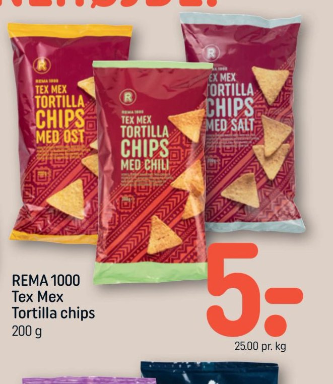 REMA 1000 Tex Mex Tortilla chips – Rema 1000