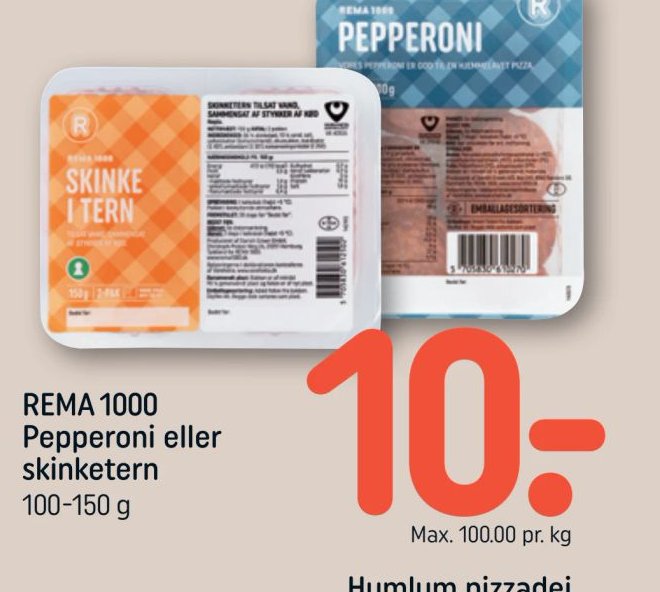 REMA 1000 Pepperoni eller skinketern – Rema 1000