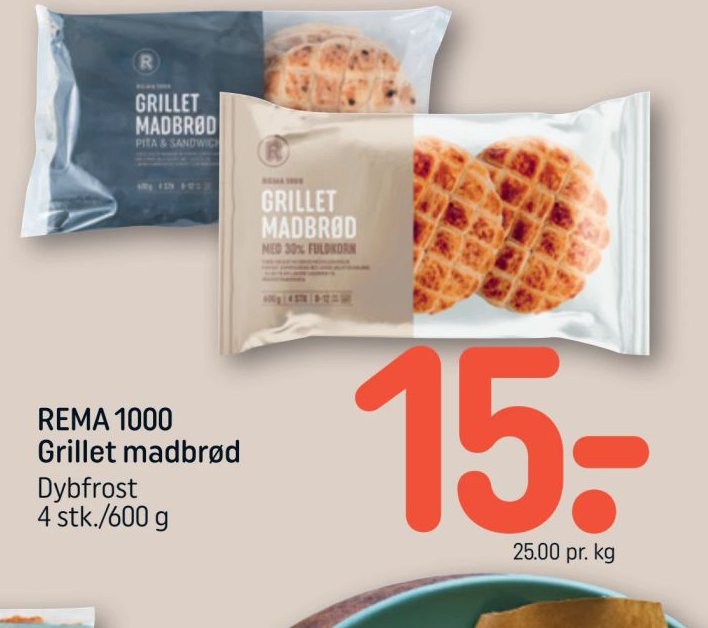 REMA 1000 Grillet madbrød – Rema 1000