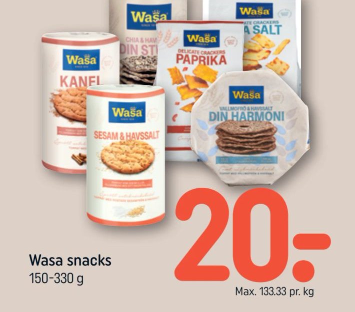 Wasa snacks – Rema 1000