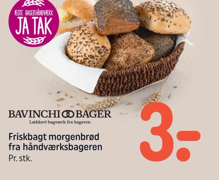 Friskbagt morgenbrød fra håndværksbageren – Rema 1000