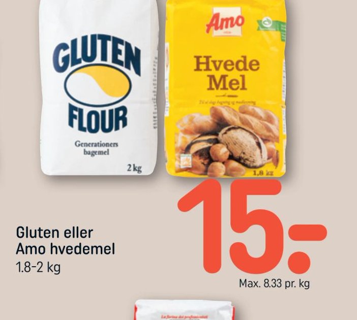 Gluten eller Amo hvedemel – Rema 1000