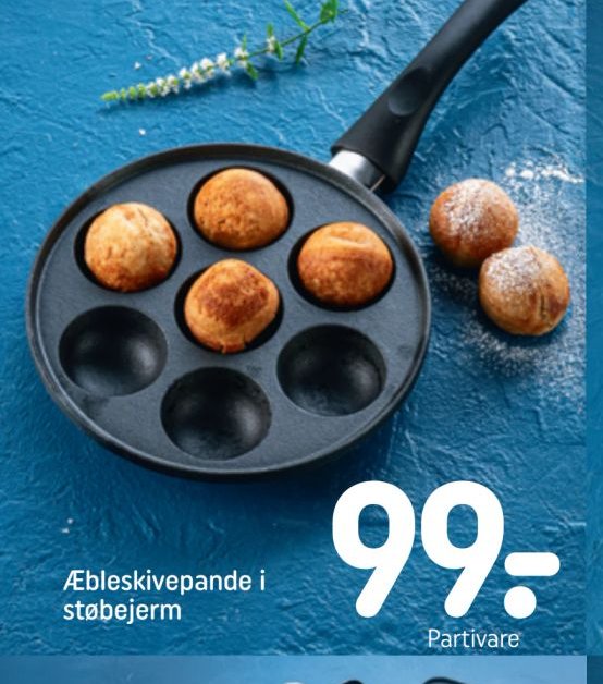 Æbleskivepande i støbejerm – Rema 1000
