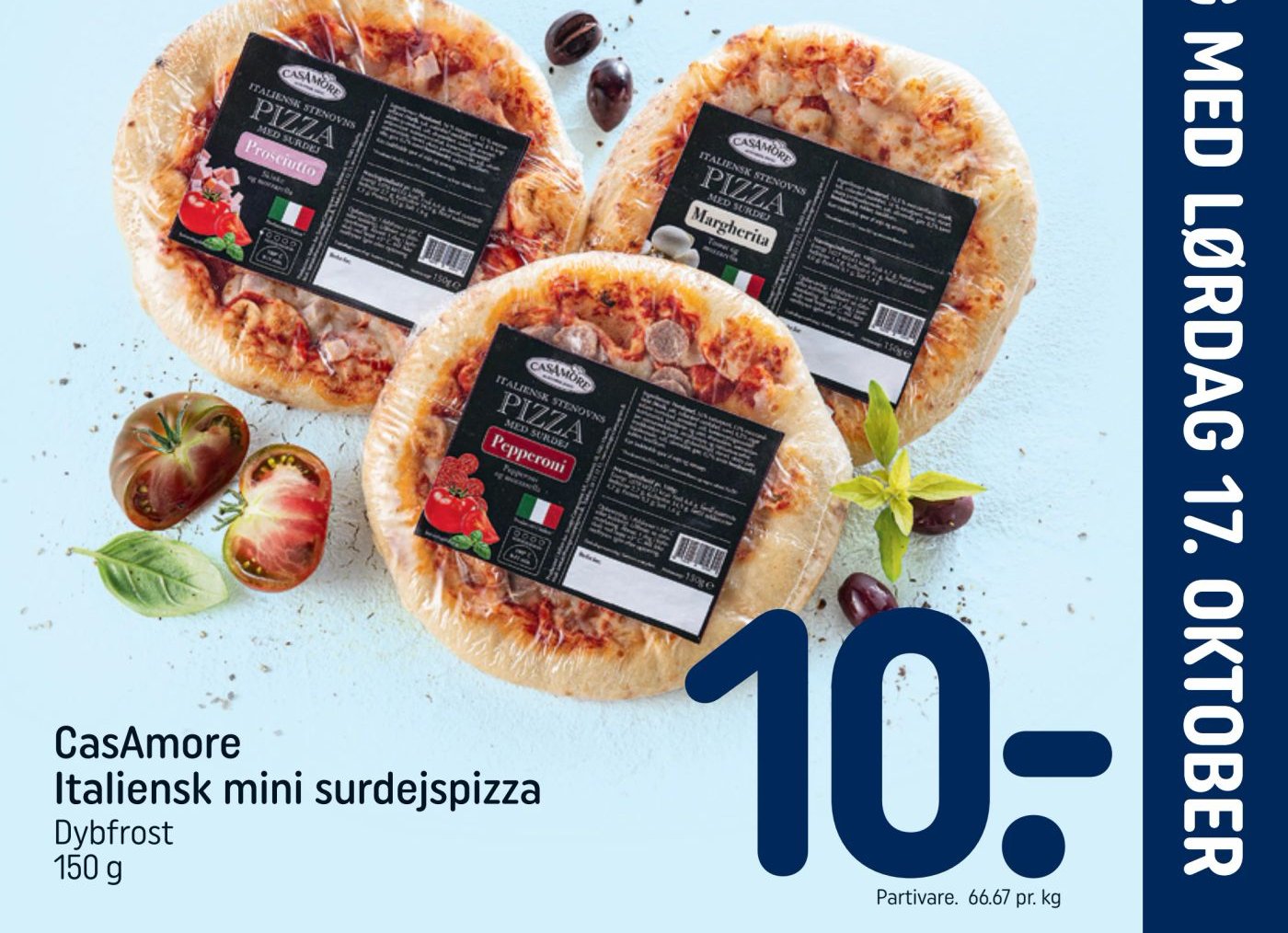 CasAmore Italiensk mini surdejspizza – Rema 1000