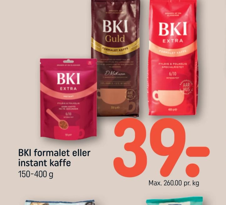 BKI formalet eller instant kaffe – Rema 1000
