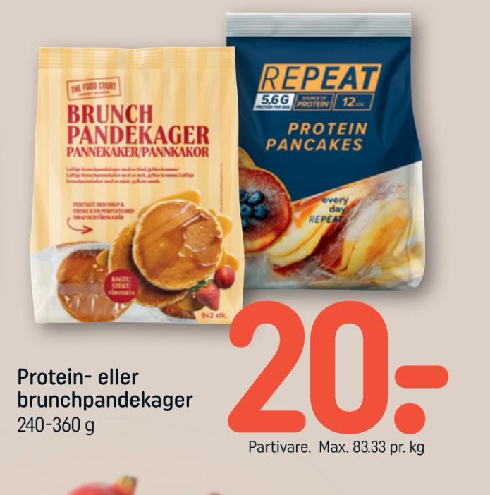 Protein- eller brunchpandekager – Rema 1000