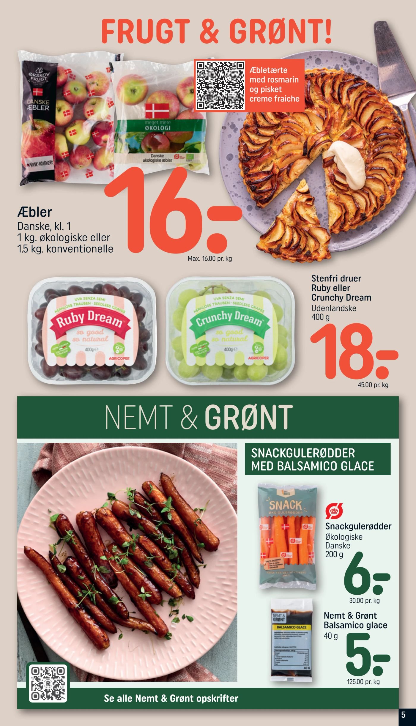 Snackgulerødder – Rema 1000