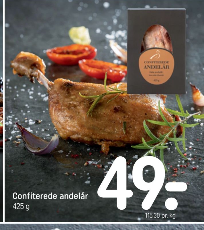 Confiterede andelår – Rema 1000