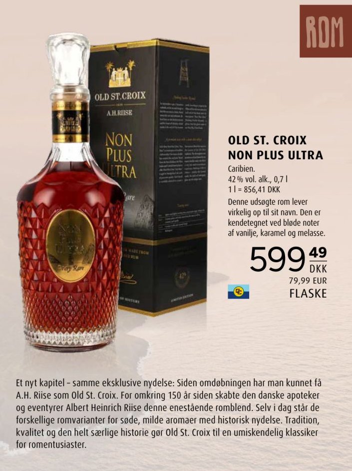 OLD ST. CROIX NON PLUS ULTRA – Scandinavian Park