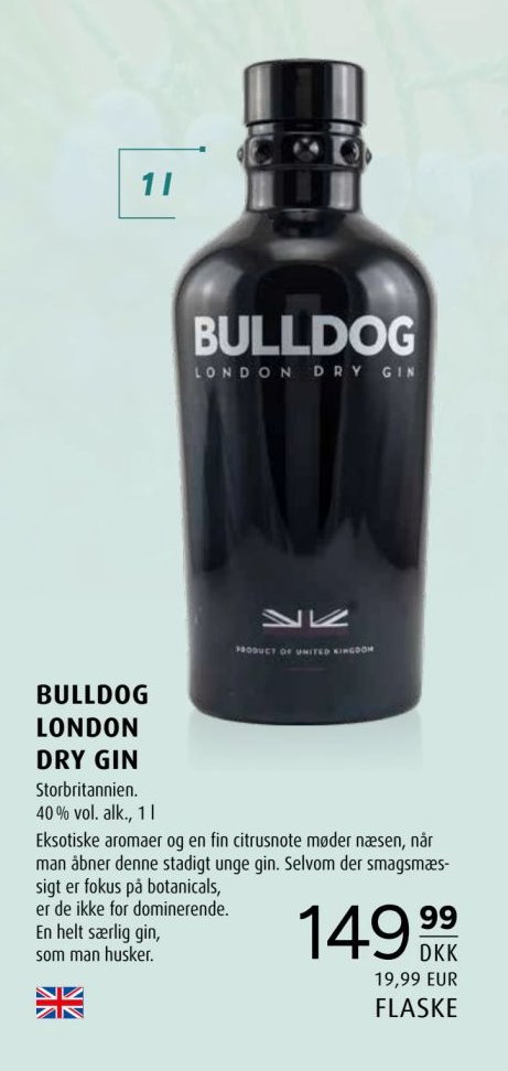 BULLDOG LONDON DRY GIN – Scandinavian Park