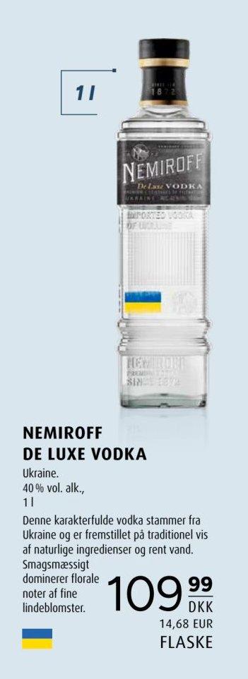 NEMIROFF DE LUXE VODKA – Scandinavian Park