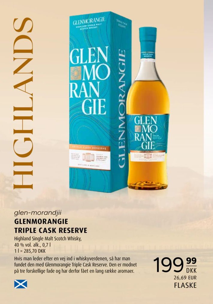GLENMORANGIE TRIPLE CASK RESERVE – Scandinavian Park