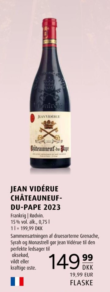 JEAN VIDÉRUE CHÂTEAUNEUF-DU-PAPE 2023 – Scandinavian Park