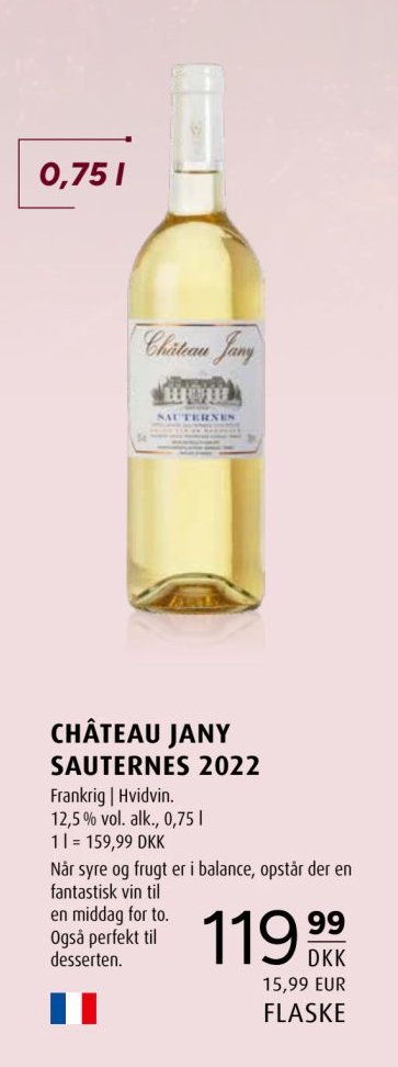 CHÂTEAU JANY SAUTERNES 2022 – Scandinavian Park