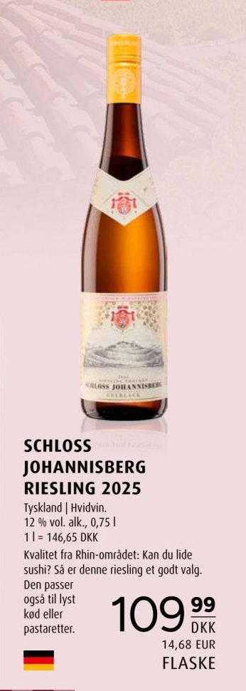 SCHLOSS JOHANNISBERG RIESLING 2025 – Scandinavian Park