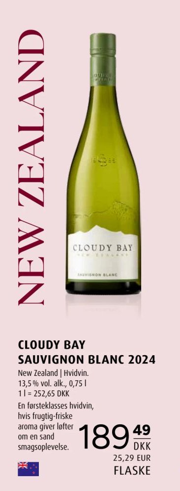 CLOUDY BAY SAUVIGNON BLANC 2024 – Scandinavian Park