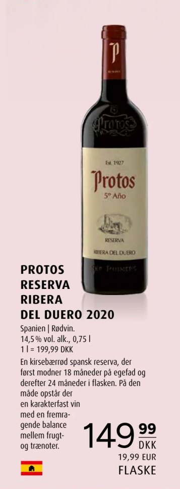 PROTOS RESERVA RIBERA DEL DUERO 2020 – Scandinavian Park