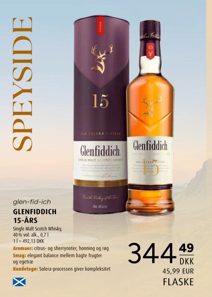 GLENFIDDICH 15-ÅRS – Scandinavian Park