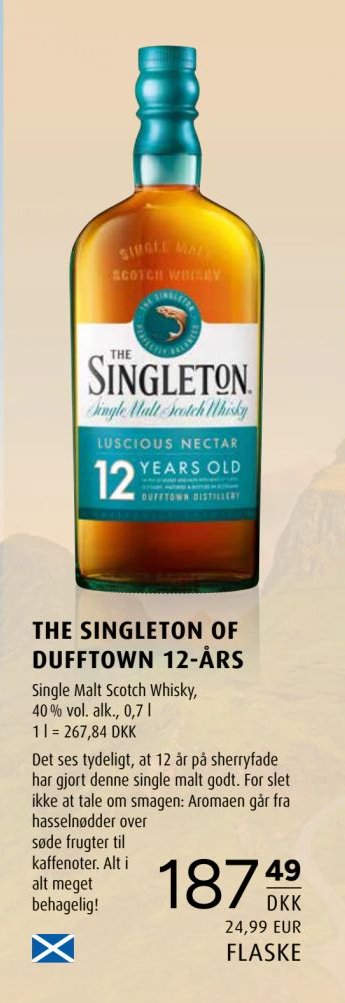 THE SINGLETON OF DUFFTOWN 12-ÅRS – Scandinavian Park