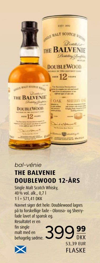 THE BALVENIE DOUBLEWOOD 12-ÅRS – Scandinavian Park