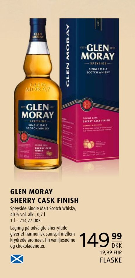 GLEN MORAY SHERRY CASK FINISH – Scandinavian Park