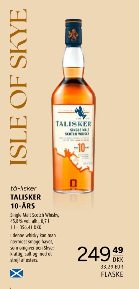 TALISKER 10-ÅRS – Scandinavian Park