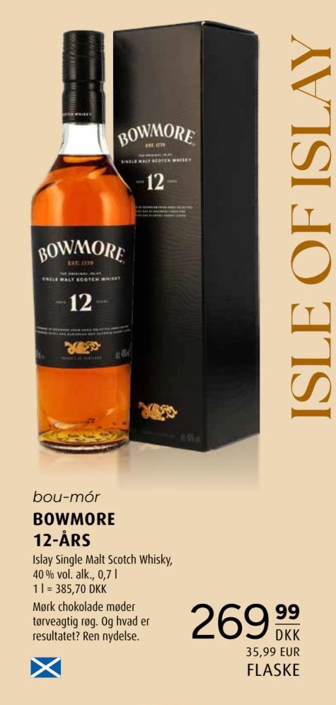 BOWMORE 12-ÅRS – Scandinavian Park