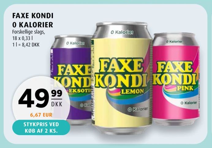 FAXE KONDI 0 KALORIER – Scandinavian Park
