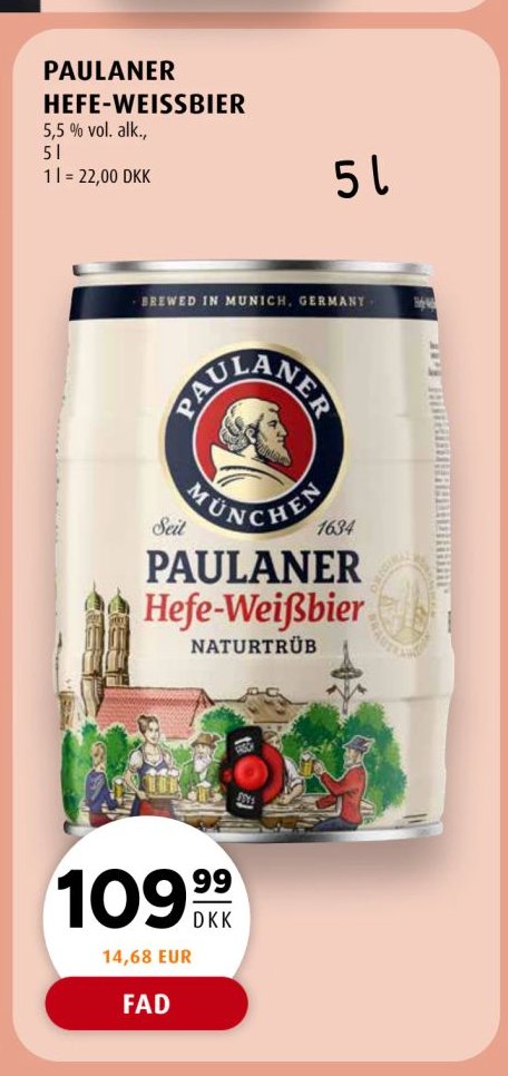 PAULANER HEFE-WEISSBIER – Scandinavian Park