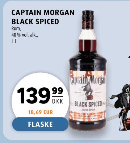 CAPTAIN MORGAN BLACK SPICED – Scandinavian Park