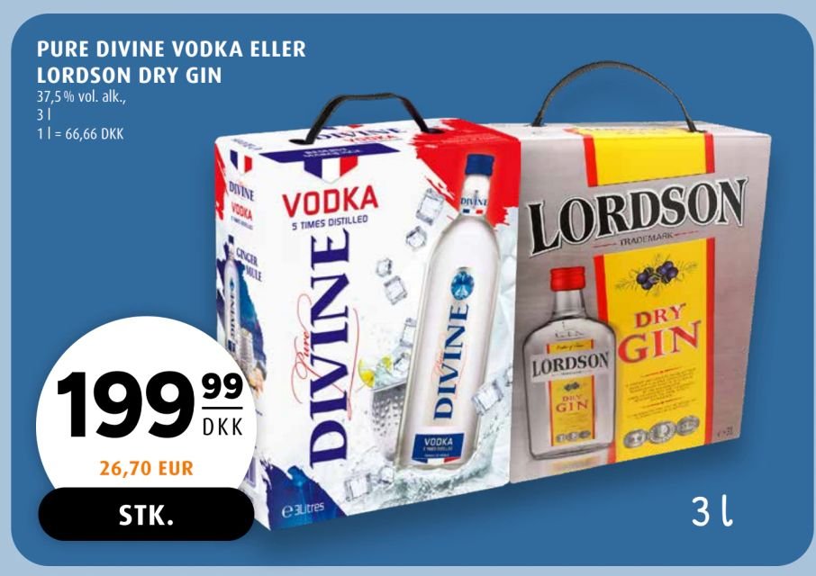 PURE DIVINE VODKA ELLER LORDSON DRY GIN – Scandinavian Park