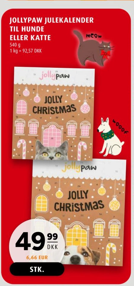 JOLLY PAW JULEKALENDER TIL HUNDE ELLER KATTE 540 g – Scandinavian Park
